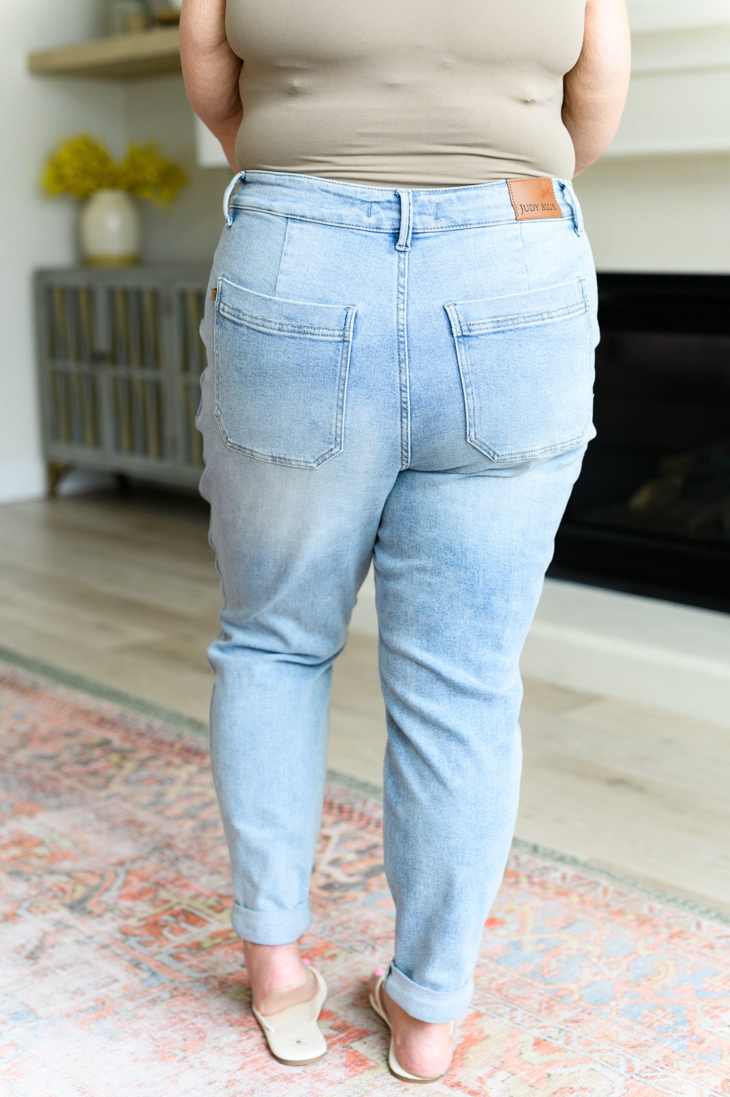 Cooper High Rise Vintage Denim Jogger - Driftwood Boutique