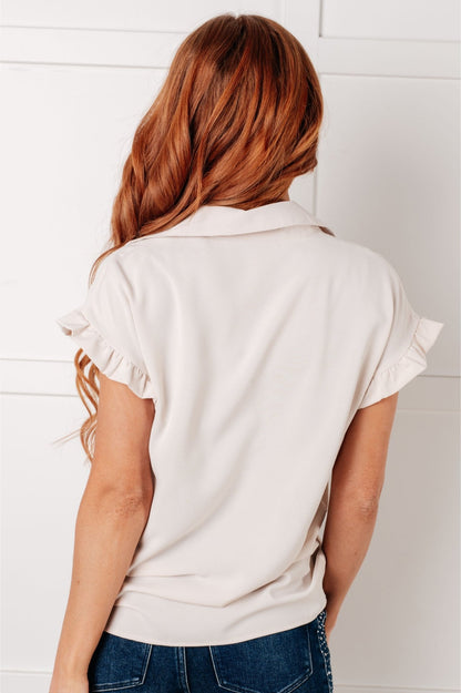 Day Date Ruffle Sleeved Blouse - Driftwood Boutique