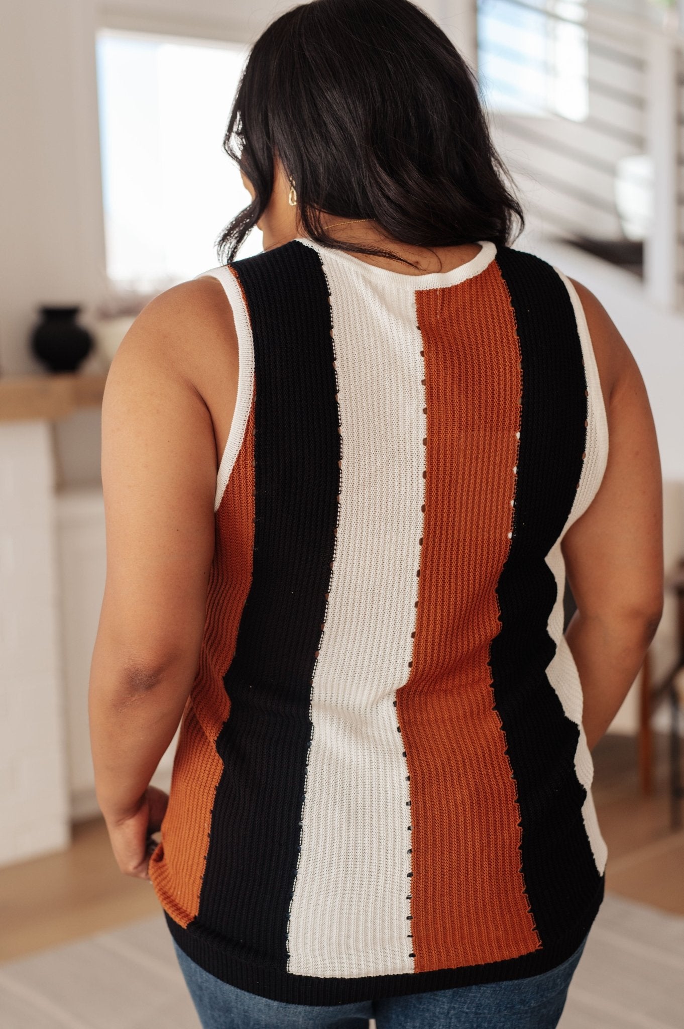Decidedly Undecided Knit Striped Tank - Driftwood Boutique