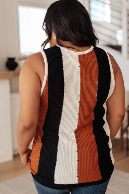 Decidedly Undecided Knit Striped Tank - Driftwood Boutique