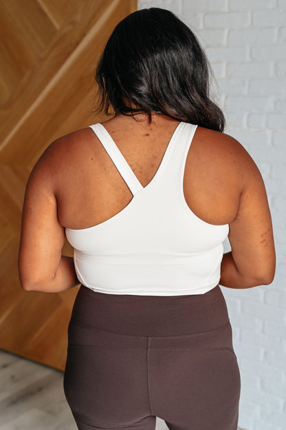 Doing it For Me Asymmetrical Tank in White Pearl - Driftwood Boutique