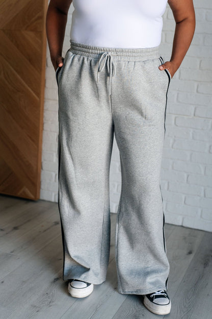 Don't Get Stuck Stripe Detail Sweatpants - Driftwood Boutique