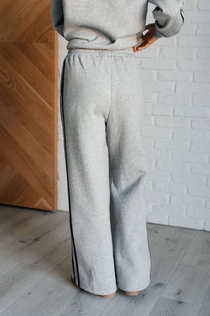 Don't Get Stuck Stripe Detail Sweatpants - Driftwood Boutique