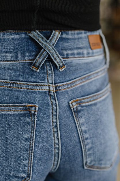 Elsie High Rise Double Button Wide Leg Jeans - Driftwood Boutique