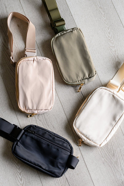 Everywhere I Go Crossbody Belt Bag in Black - Driftwood Boutique