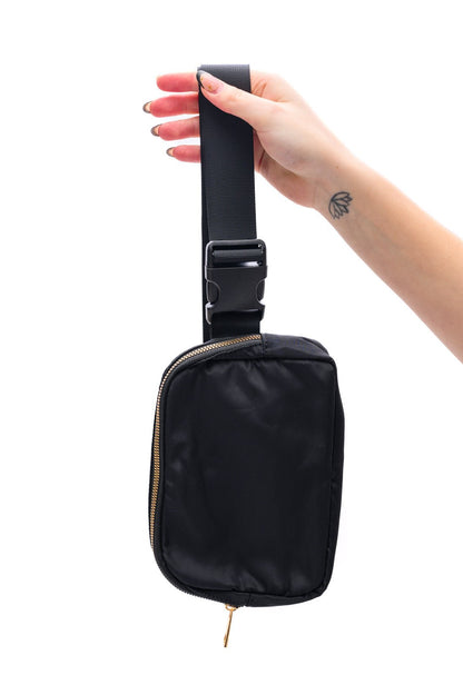 Everywhere I Go Crossbody Belt Bag in Black - Driftwood Boutique
