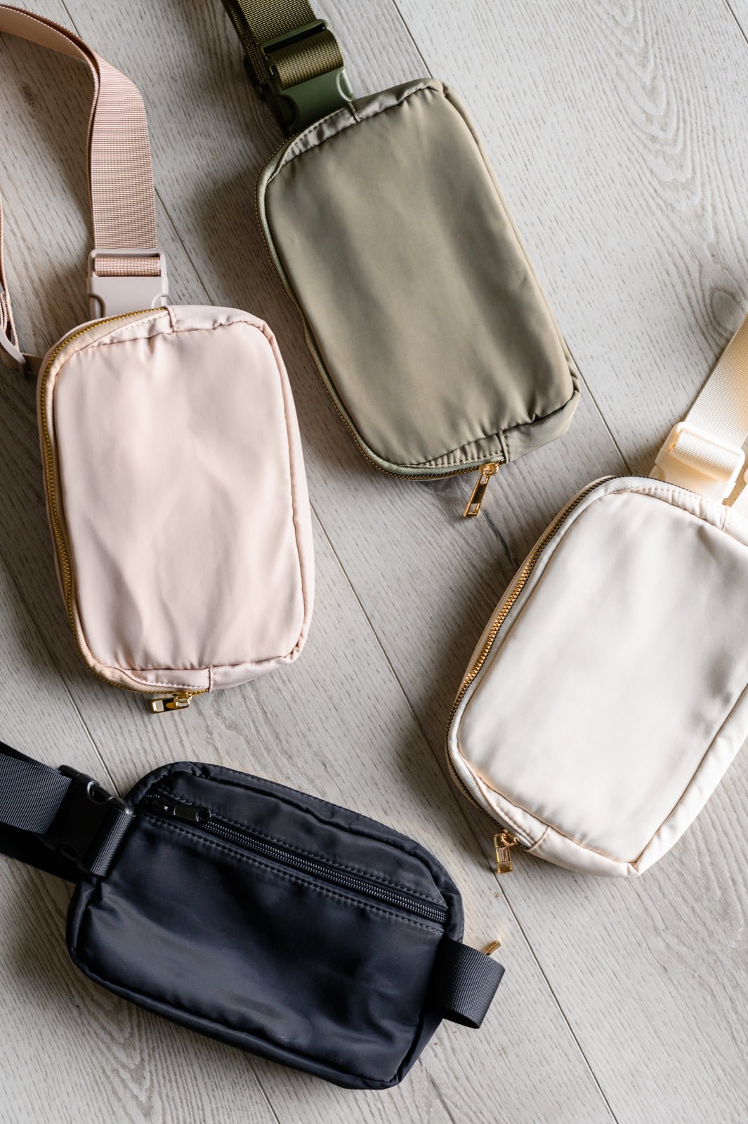 Everywhere I Go Crossbody Belt Bag in Khaki - Driftwood Boutique