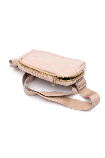 Everywhere I Go Crossbody Belt Bag in Khaki - Driftwood Boutique