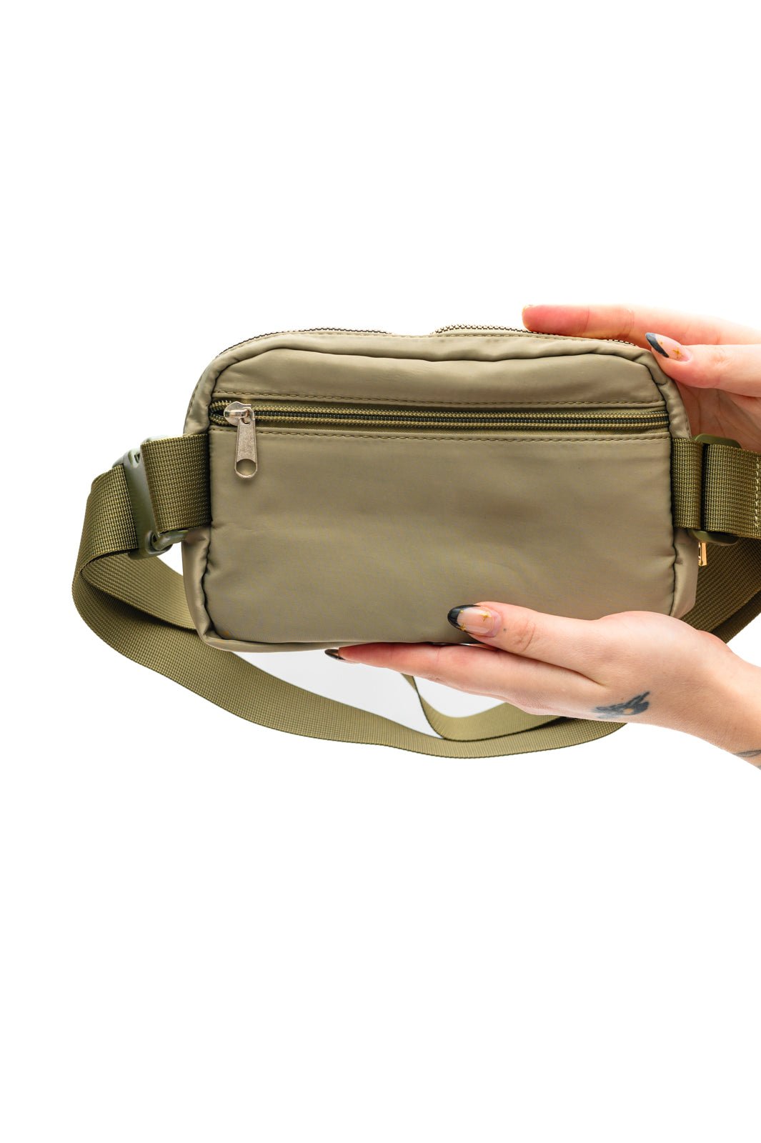 Everywhere I Go Crossbody Belt Bag in Olive - Driftwood Boutique