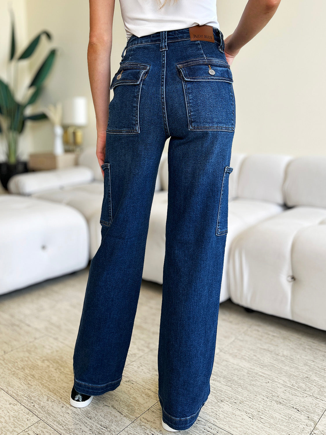 Ally High Rise Straight Cargo Jeans