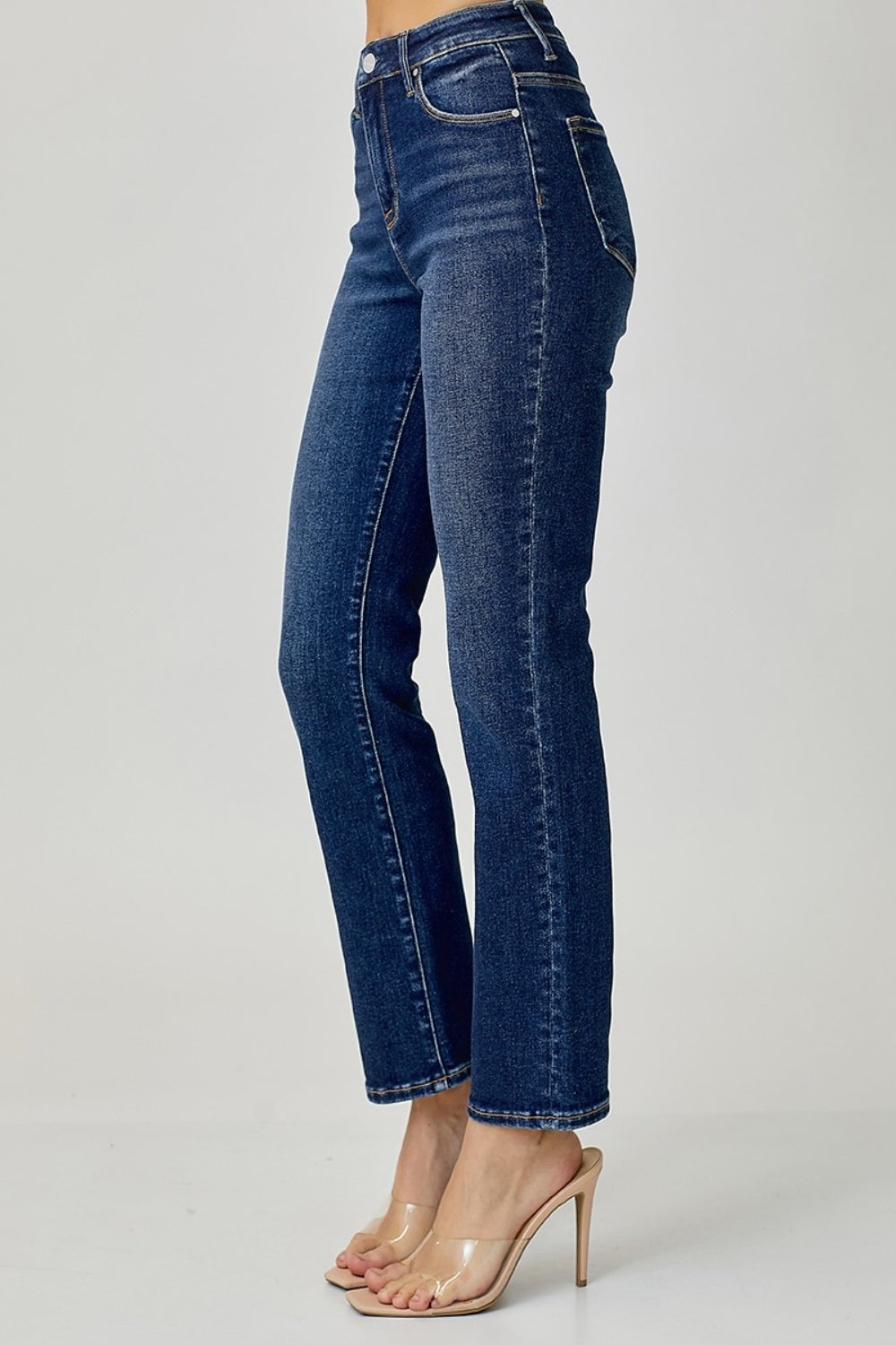 Maura High Rise Slim Straight Jeans