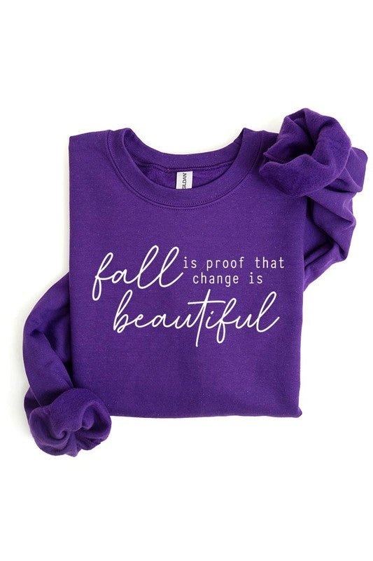 Fall Is Proof That Graphic Fleece Sweatshirts - Driftwood Boutique