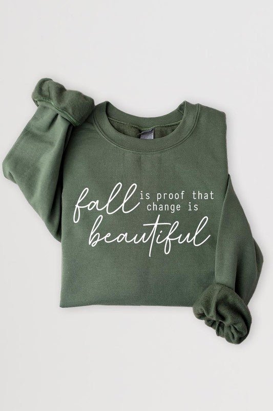 Fall Is Proof That Graphic Fleece Sweatshirts - Driftwood Boutique