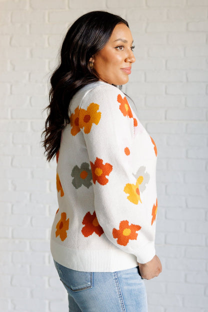 Falling Flowers Floral Sweater - Driftwood Boutique