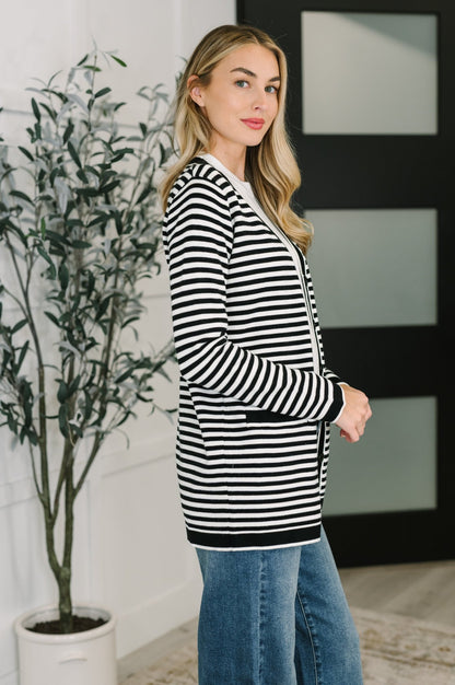 Finagle Your Way Striped Cardigan - Driftwood Boutique