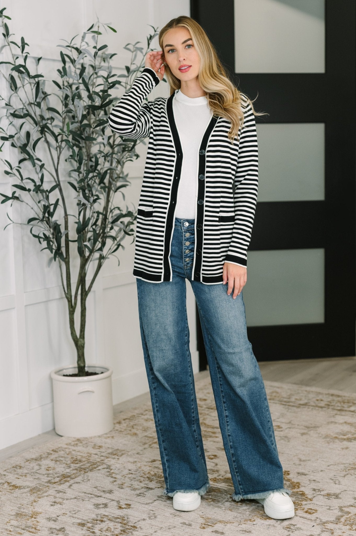 Finagle Your Way Striped Cardigan - Driftwood Boutique