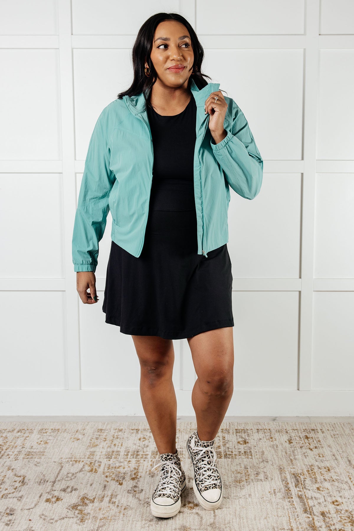Fit Happens Nylon Tennis Jacket in Tidal Wave - Driftwood Boutique