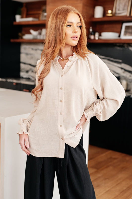 For You I Do Button Up Blouse - Driftwood Boutique