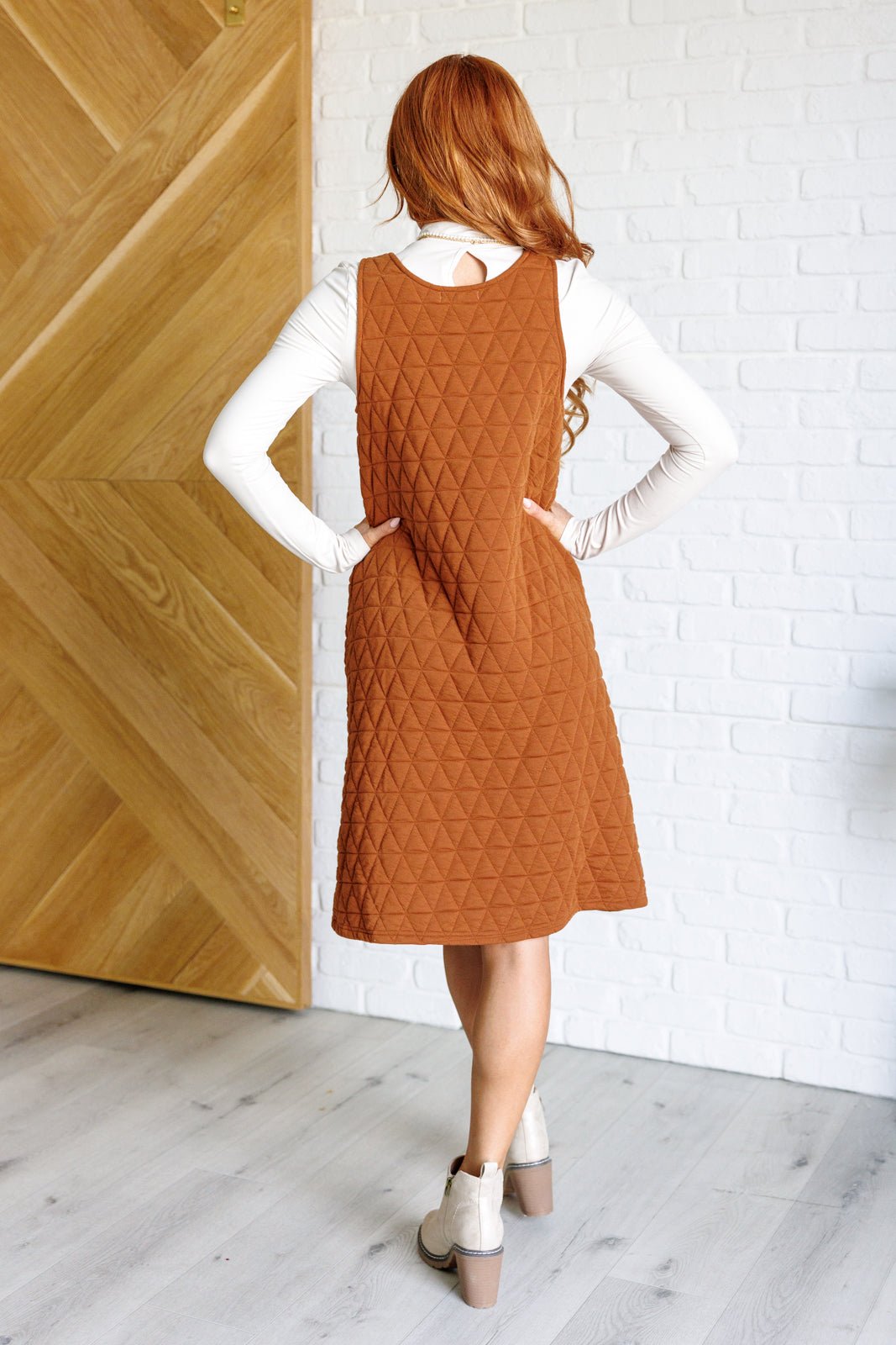 Free Falling Quilted Midi Dress - Driftwood Boutique