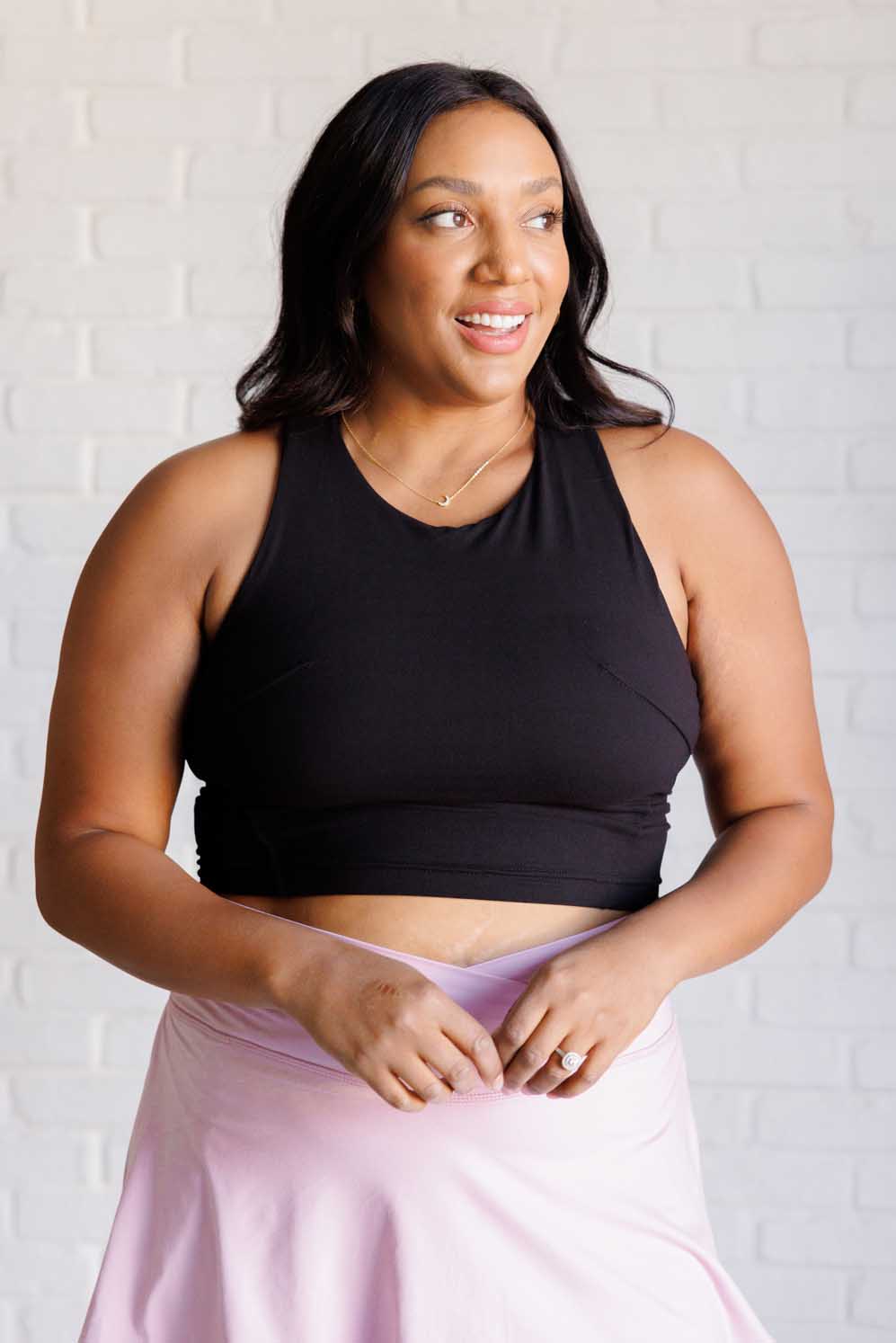 Get Moving Racer Back Crop Tank - Driftwood Boutique