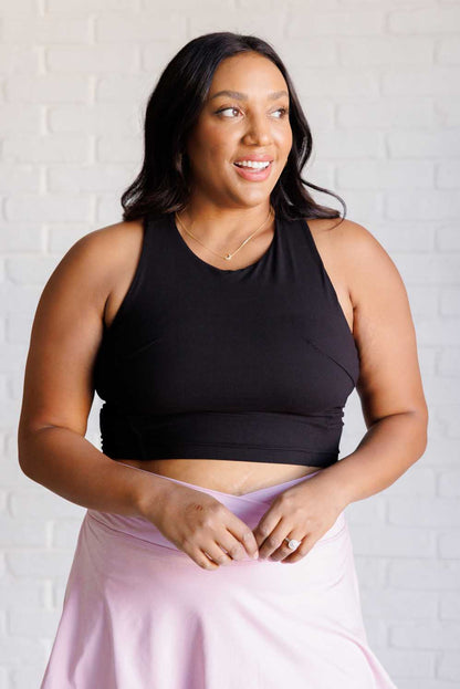 Get Moving Racer Back Crop Tank - Driftwood Boutique