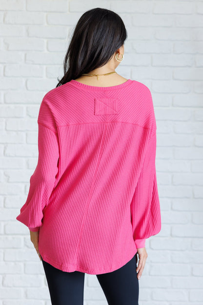 Good Things Are Coming V - Neck Top in Pink - Driftwood Boutique