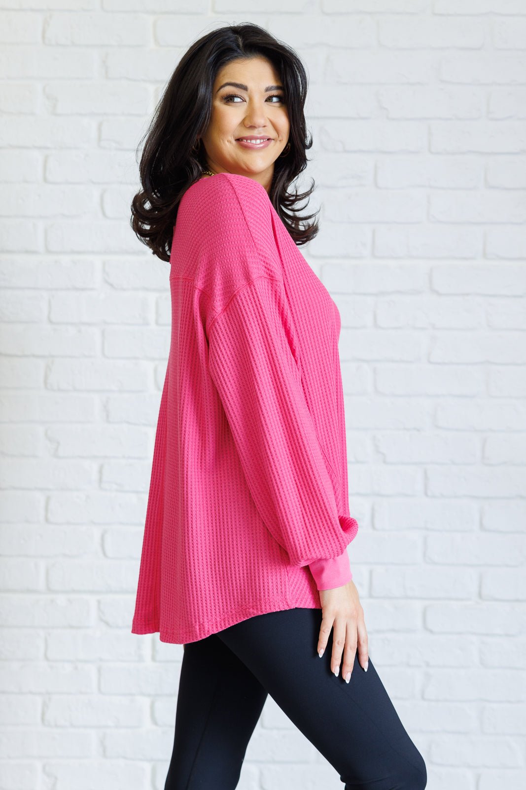 Good Things Are Coming V - Neck Top in Pink - Driftwood Boutique
