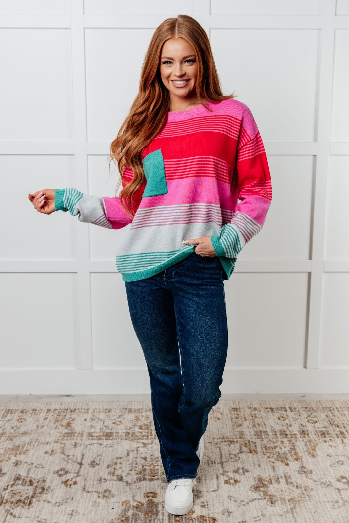Gradual Feelings Striped Sweater - Driftwood Boutique