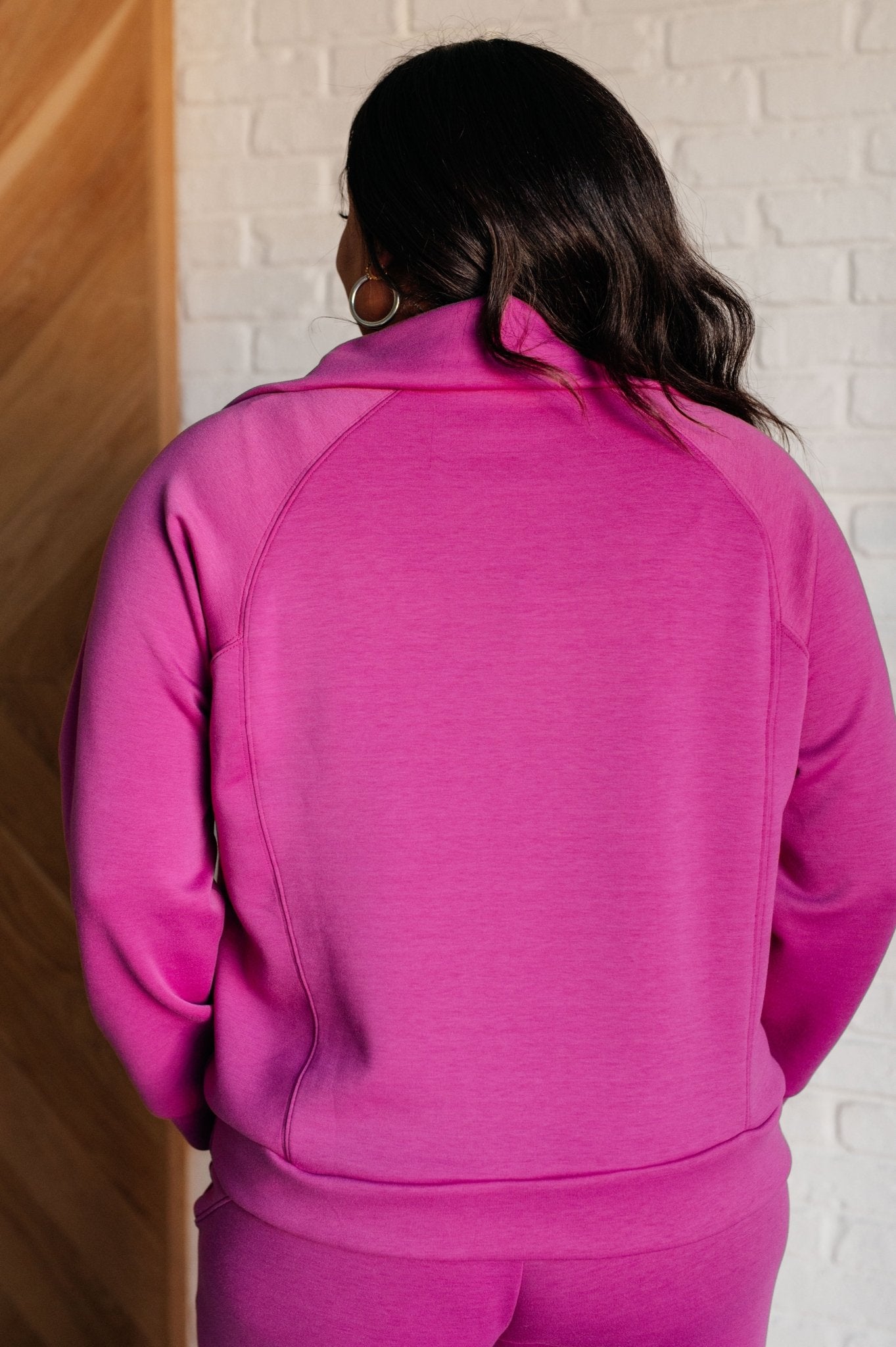 Hamptons Travel Half Zip Pullover in Magenta - Driftwood Boutique