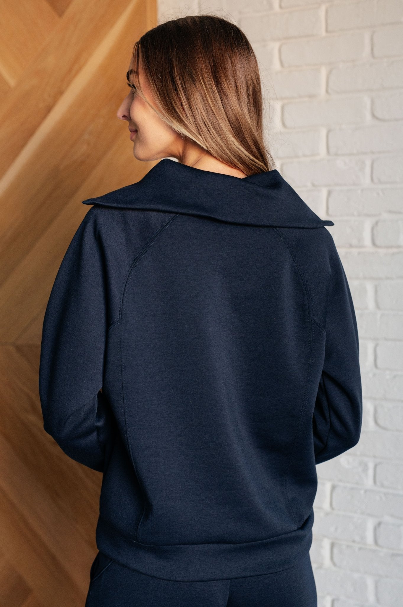 Hamptons Travel Half Zip Pullover in Navy - Driftwood Boutique