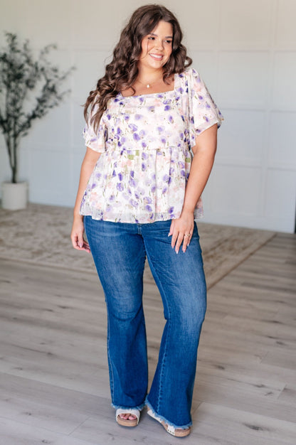Harmoniously Together Square Neck Blouse - Driftwood Boutique