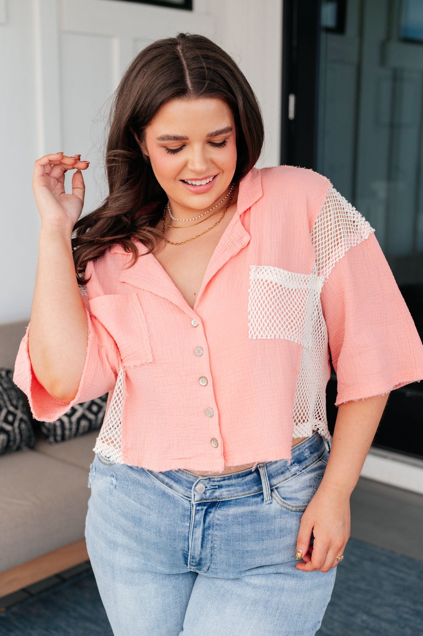 Havana Nights Button Up Top - Driftwood Boutique