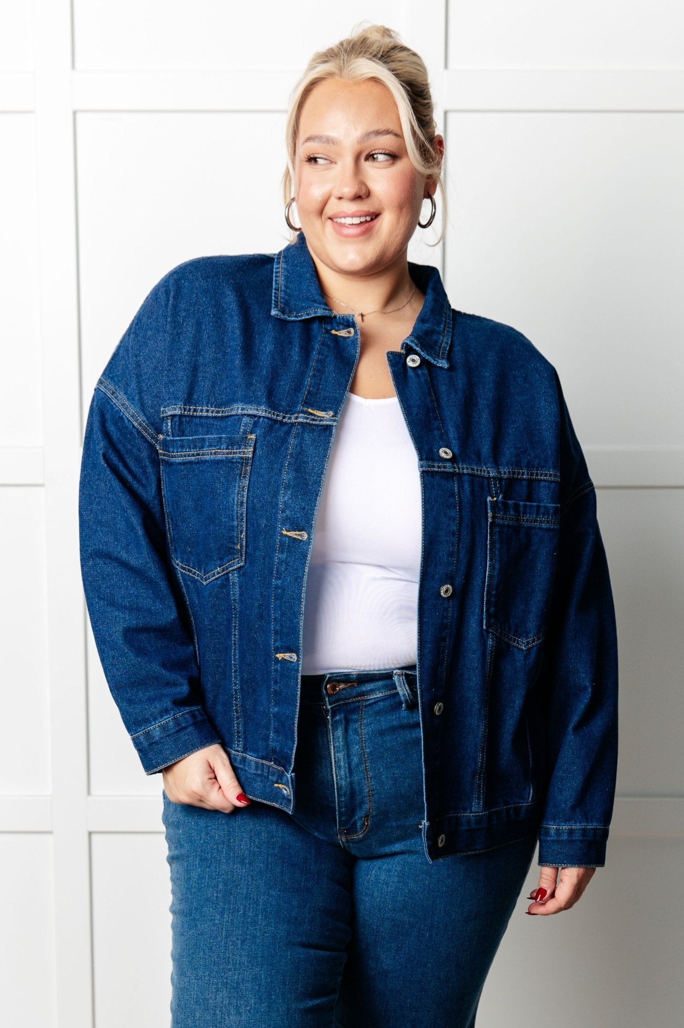 Have We Met Oversized Denim Jacket - Driftwood Boutique
