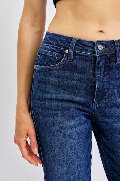 Haylee Mid Rise Tummy Control Straight Leg Jeans - Driftwood Boutique