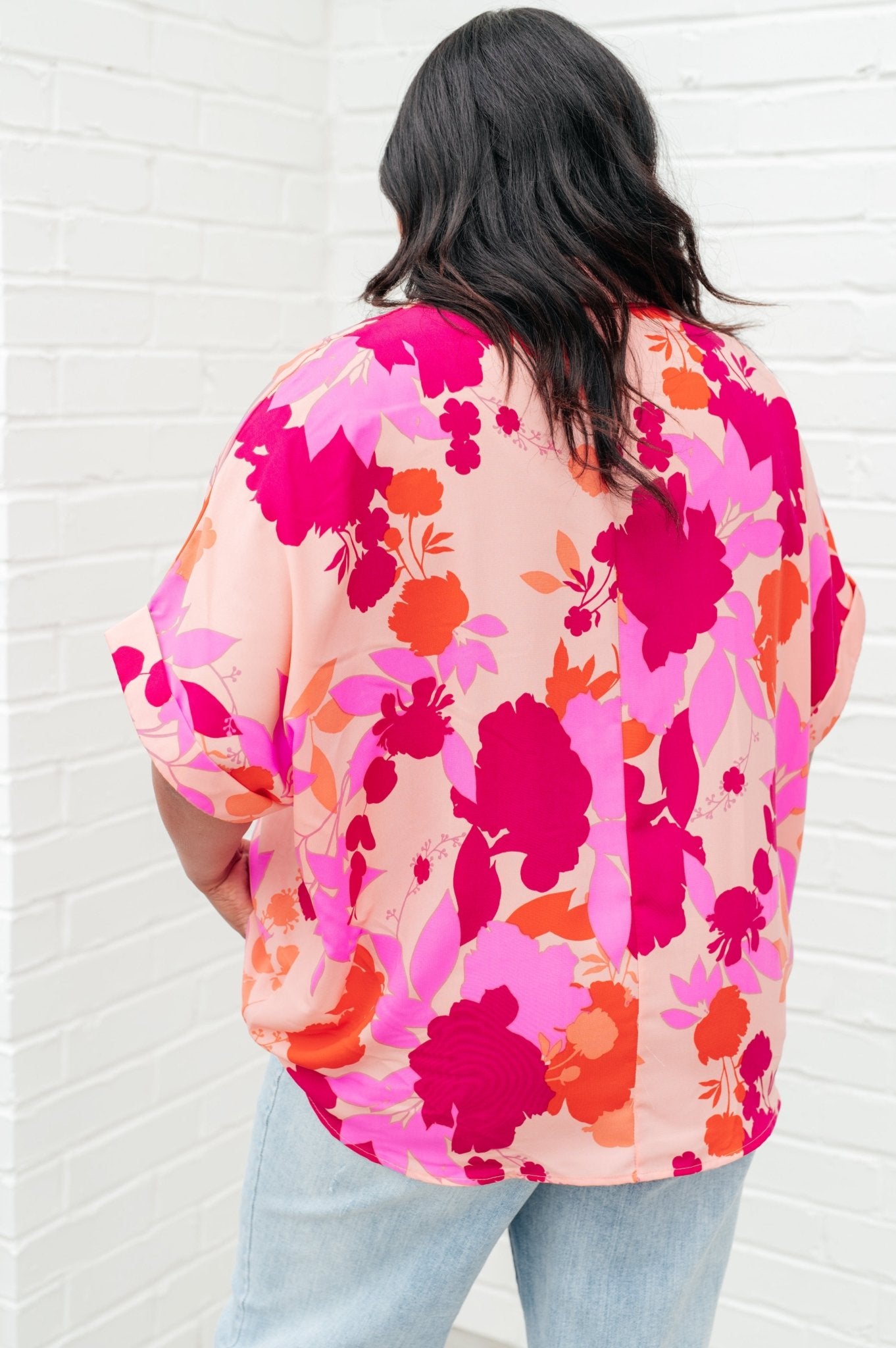 Hazy Cosmic Relaxed Floral Blouse - Driftwood Boutique