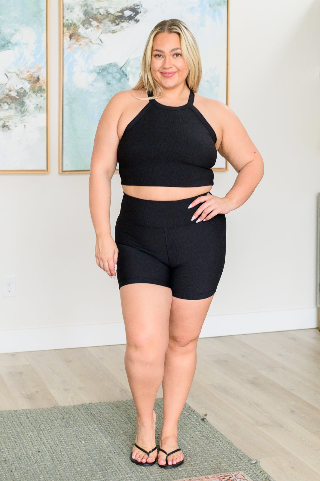 Hot Girl Walks Biker Shorts in Black - Driftwood Boutique