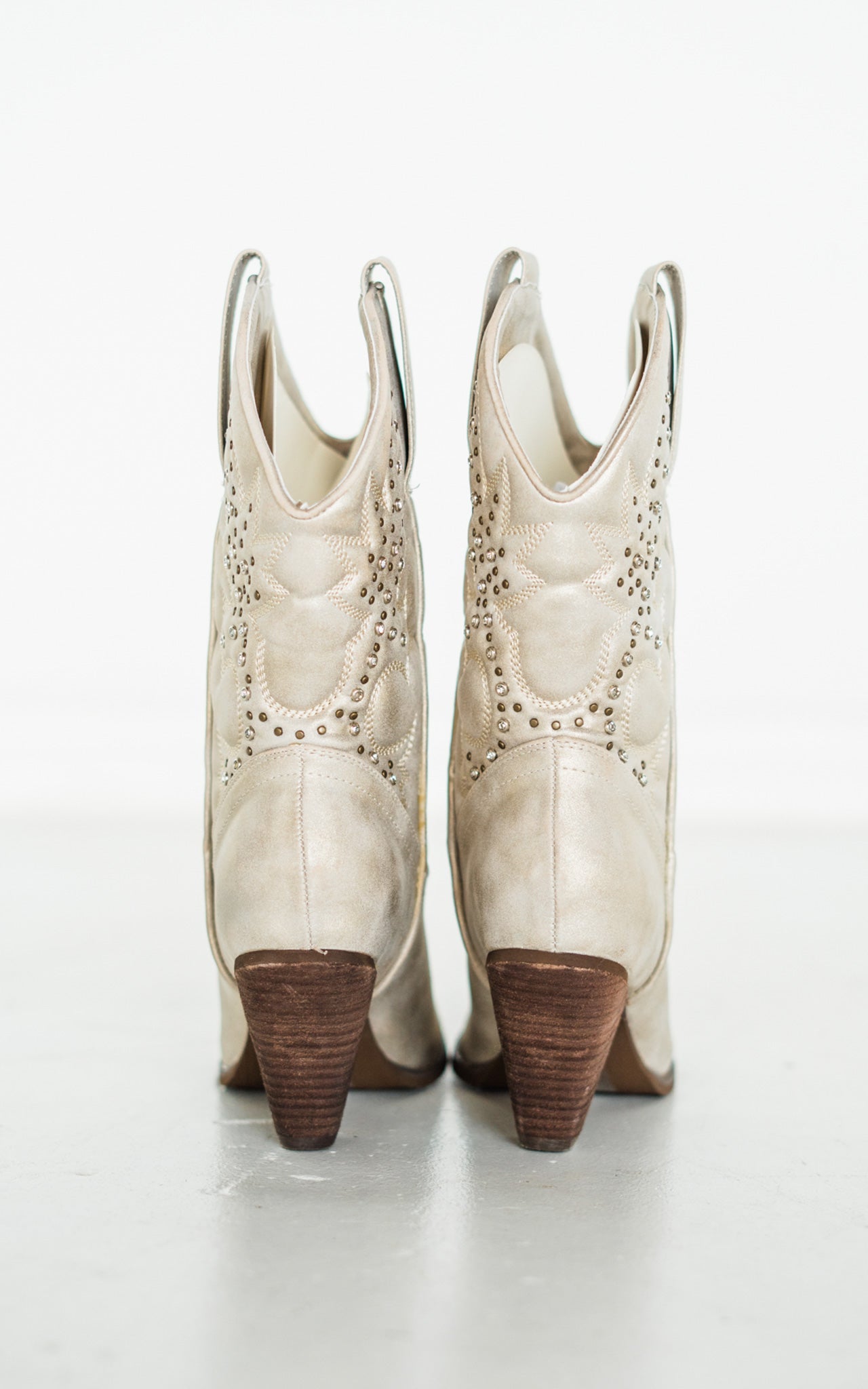 Houston Western Boots in Champagne - Driftwood Boutique