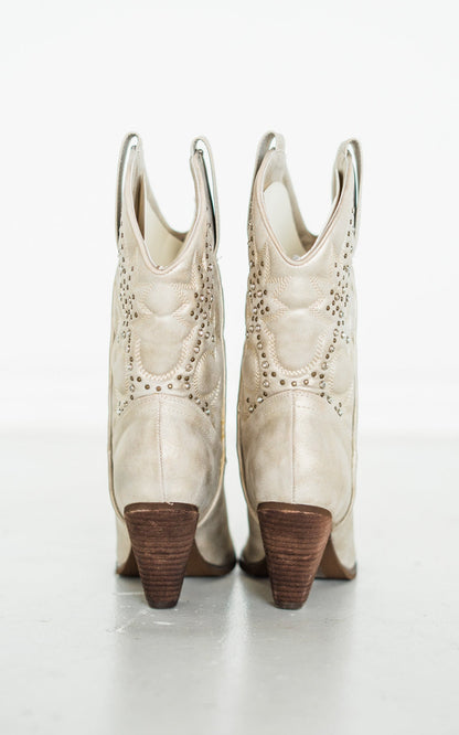 Houston Western Boots in Champagne - Driftwood Boutique