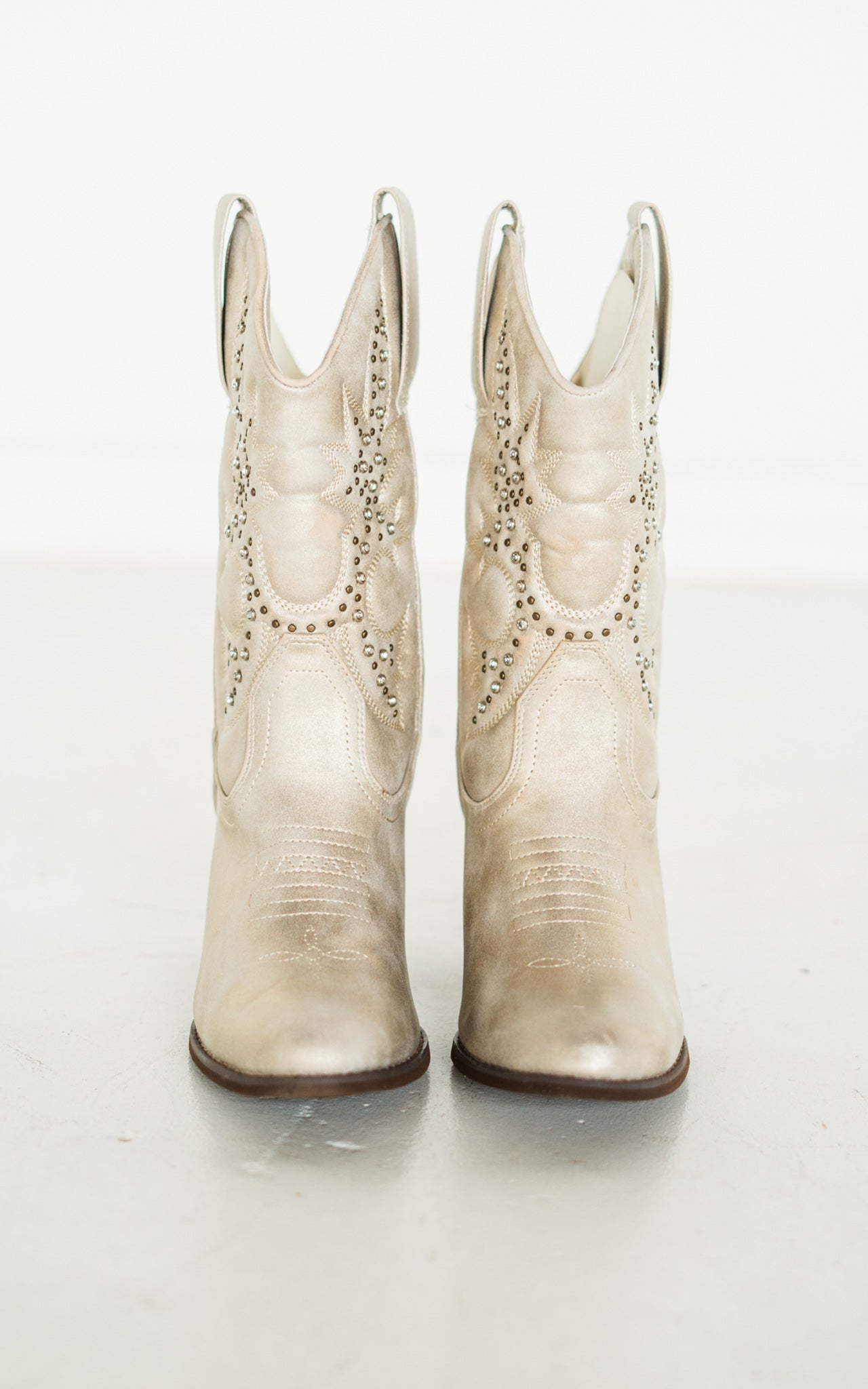 Houston Western Boots in Champagne - Driftwood Boutique