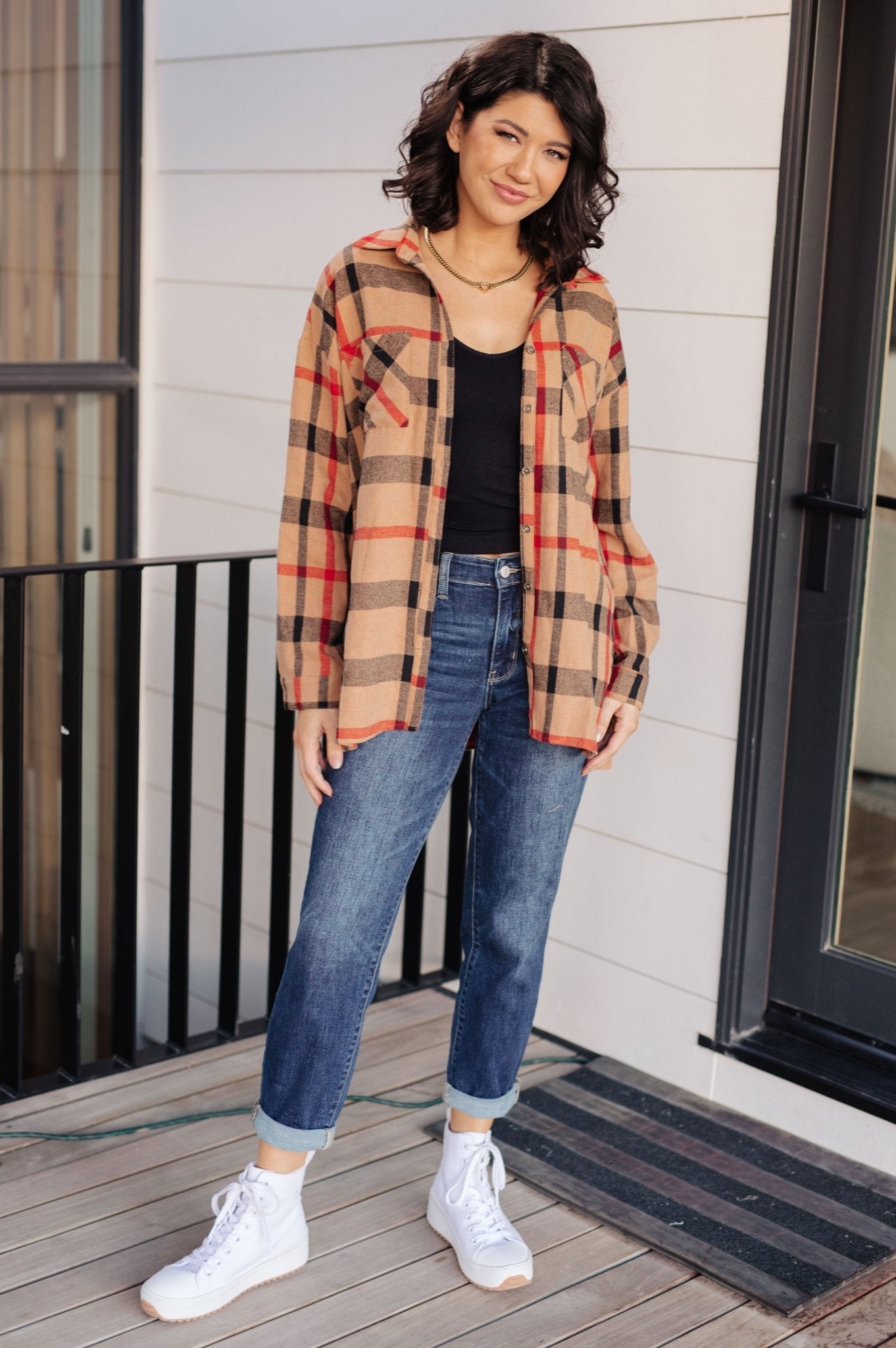 Is It Really Oversized Plaid Button Up - Driftwood Boutique