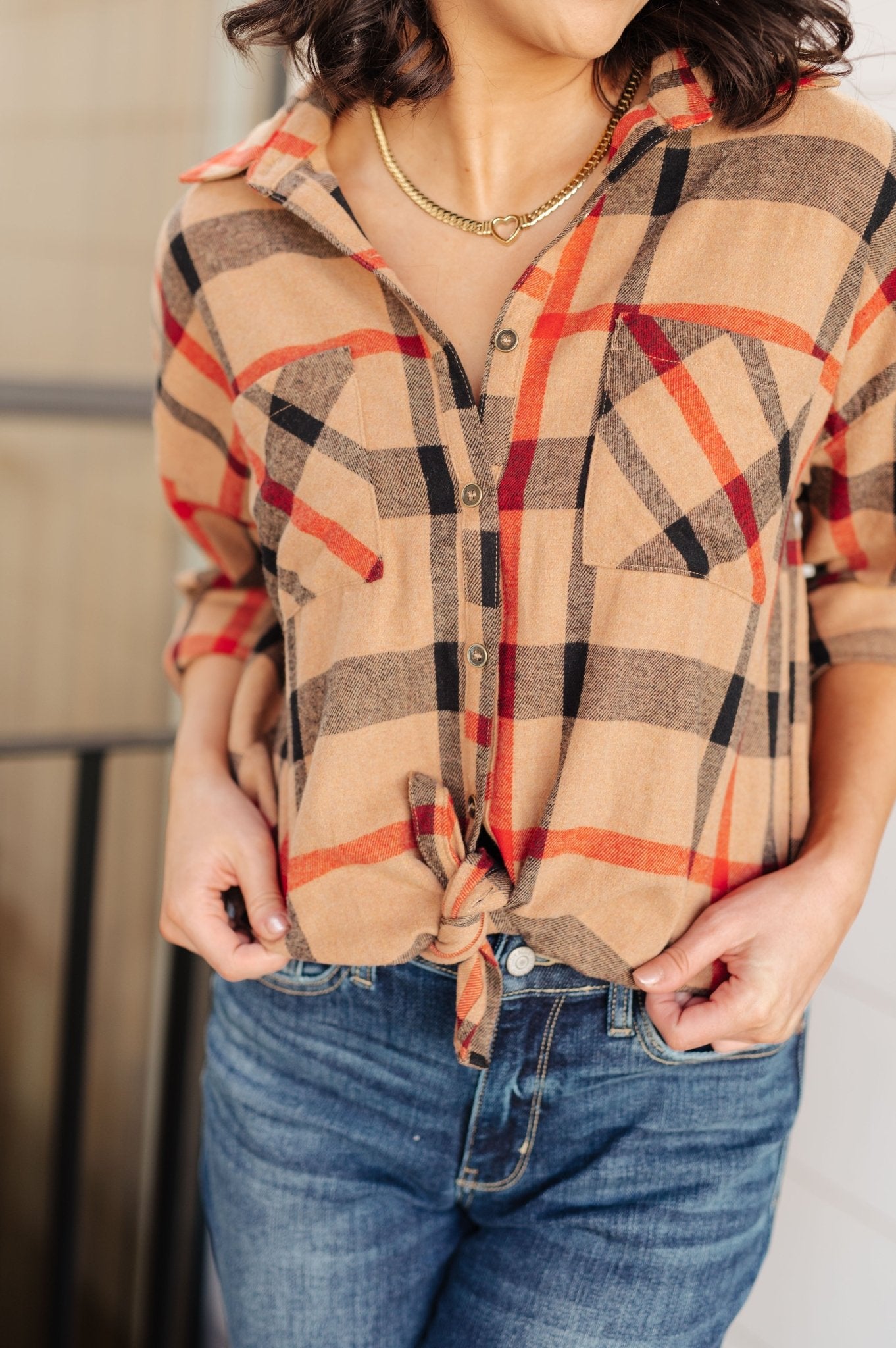 Is It Really Oversized Plaid Button Up - Driftwood Boutique