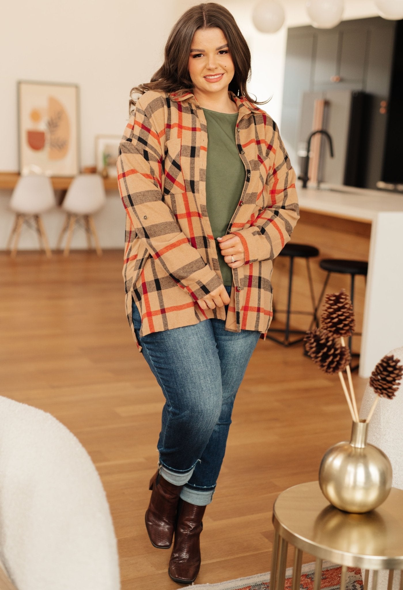 Is It Really Oversized Plaid Button Up - Driftwood Boutique