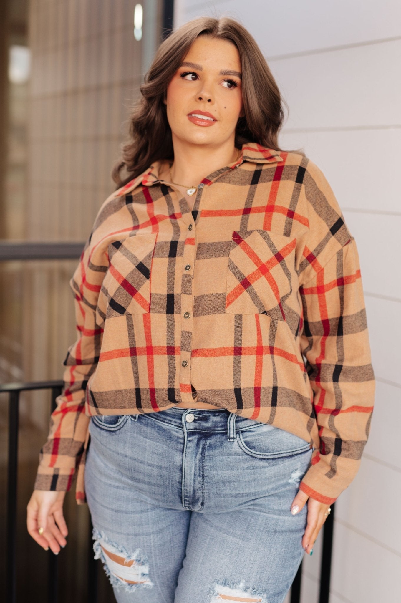 Is It Really Oversized Plaid Button Up - Driftwood Boutique