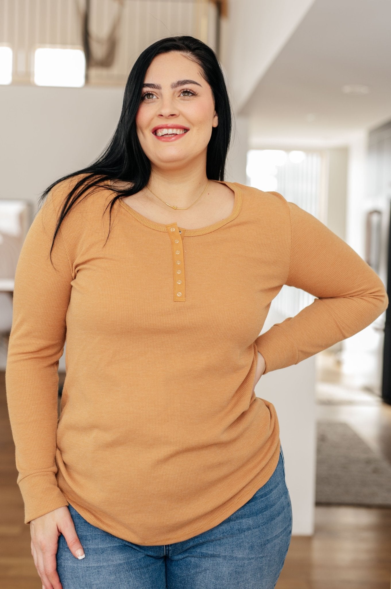 It's Been So Long Henley in Golden Sand - Driftwood Boutique