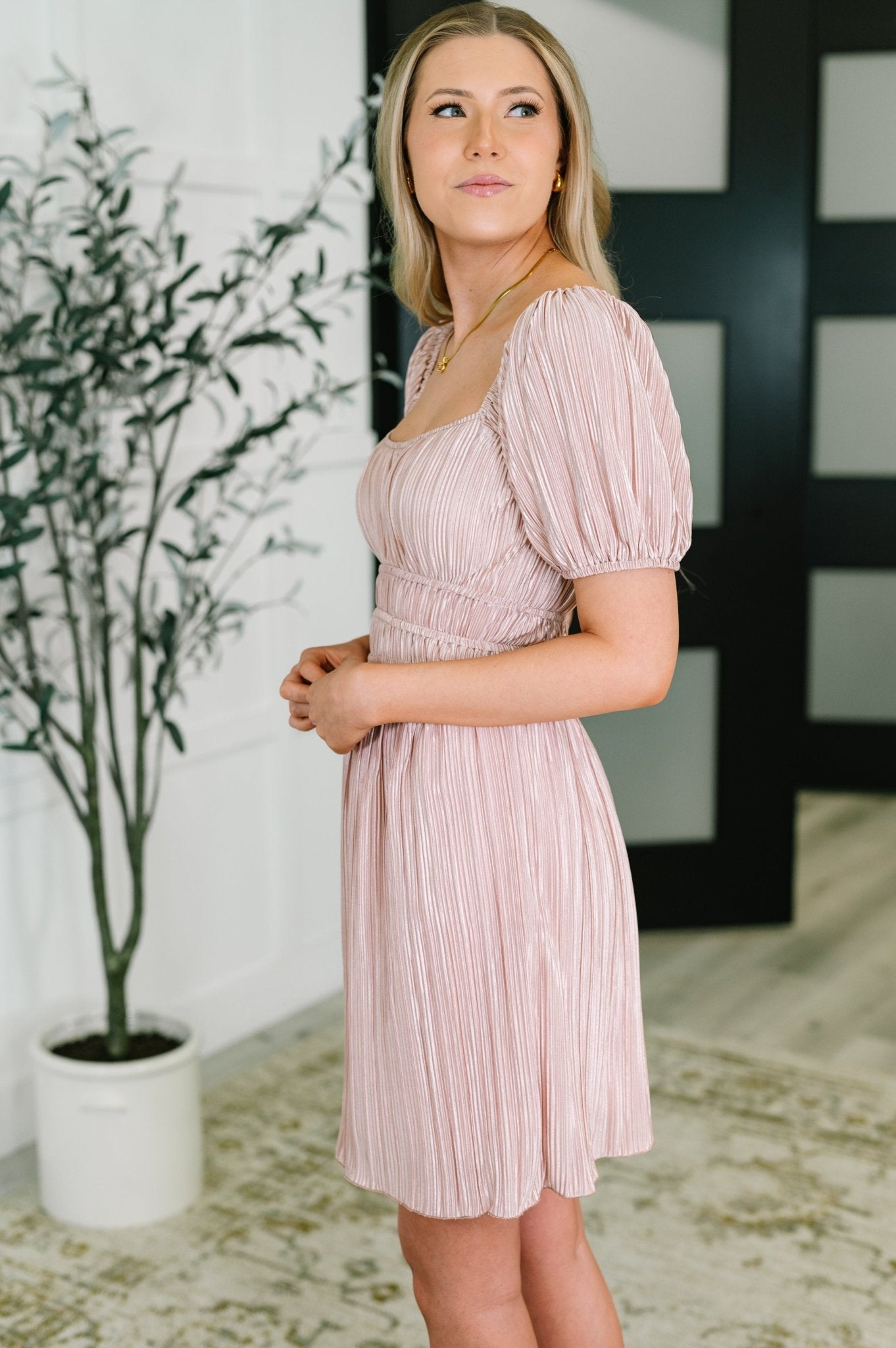 It's For the Aesthetic Balloon Sleeve Dress - Driftwood Boutique