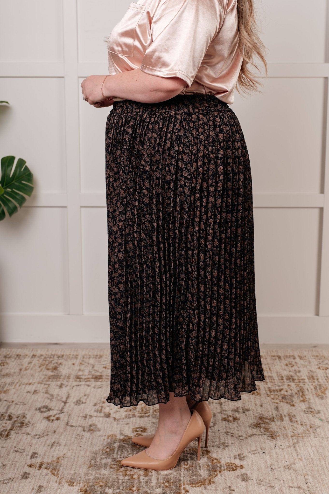 Just What You Wanted Floral Print Pleated Skirt - Driftwood Boutique