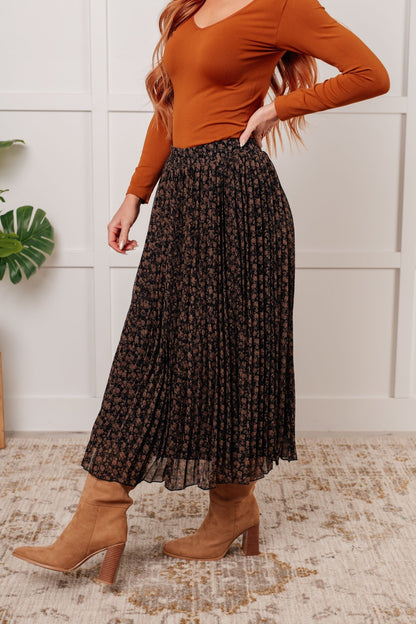 Just What You Wanted Floral Print Pleated Skirt - Driftwood Boutique