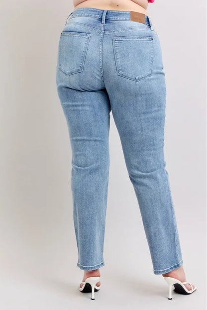 Kala Plus Size High Rise Dad Jeans - Driftwood Boutique