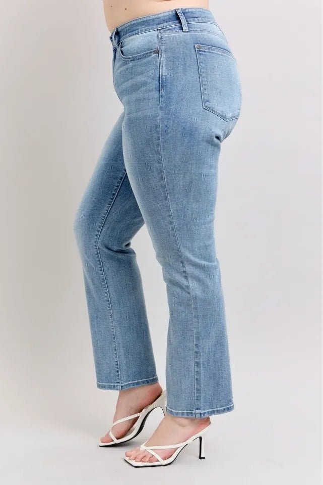 Kala Plus Size High Rise Dad Jeans - Driftwood Boutique