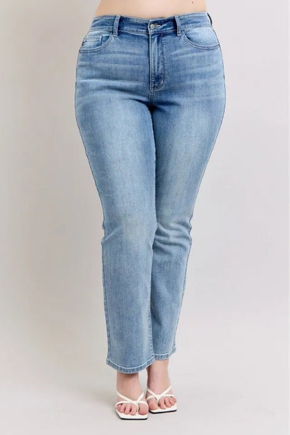 Kala Plus Size High Rise Dad Jeans - Driftwood Boutique
